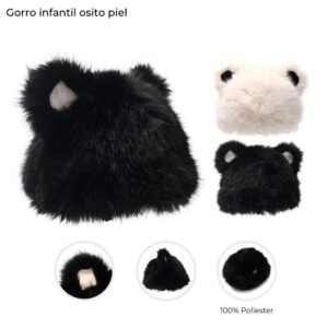Gorro Infantil Osito Piel